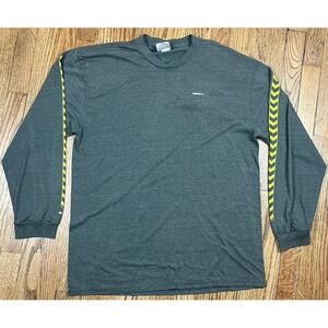 Vintage Nike 2000s T Shirt Swoosh USA Long Sleeve Logo Faded Skater Sz Large